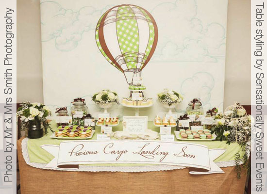 Hot Air Balloon Party Printables for Baby Shower