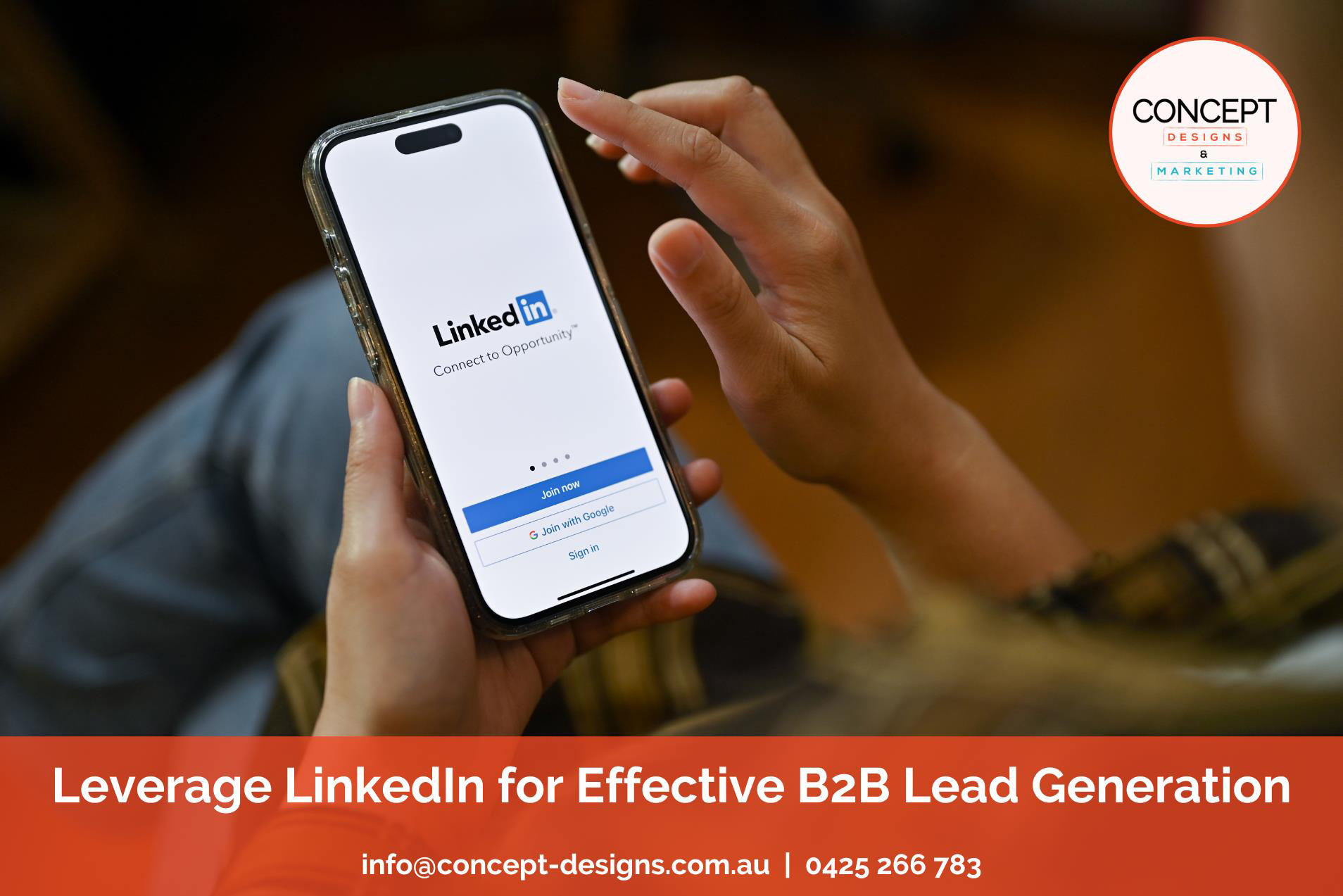 Leverage LinkedIn for Effective <span class="caps">B2B</span> Lead Generation: A Service by Concept Designs <span class="amp">&</span> Marketing